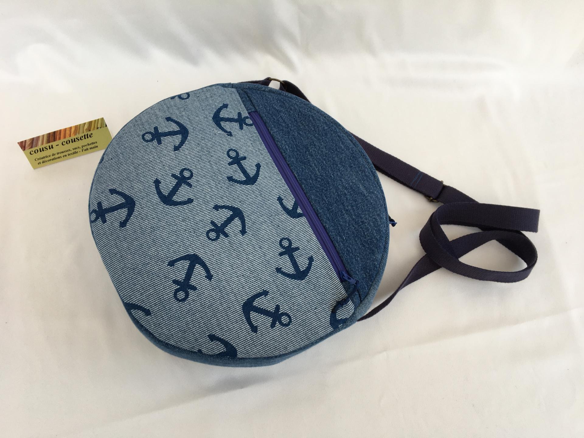 Sac rond jeans